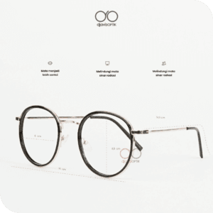 kacamata bulat keren kekinian