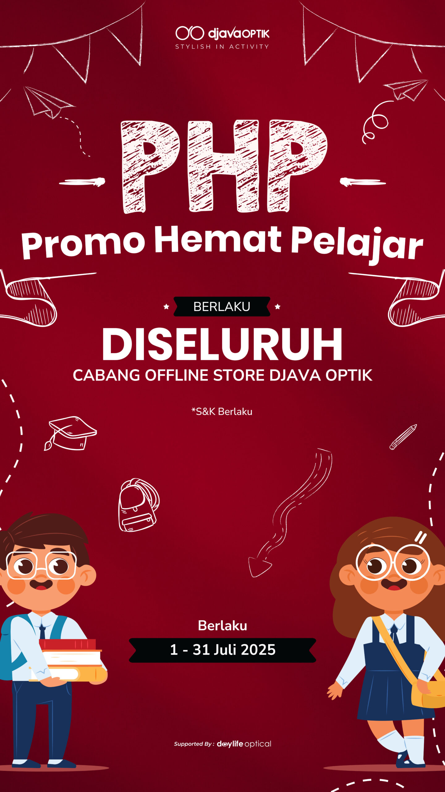 PHP (Promo Hemat Pelajar): Promo Pelajar & Mahasiswa di Seluruh Cabang Djava Optik!
