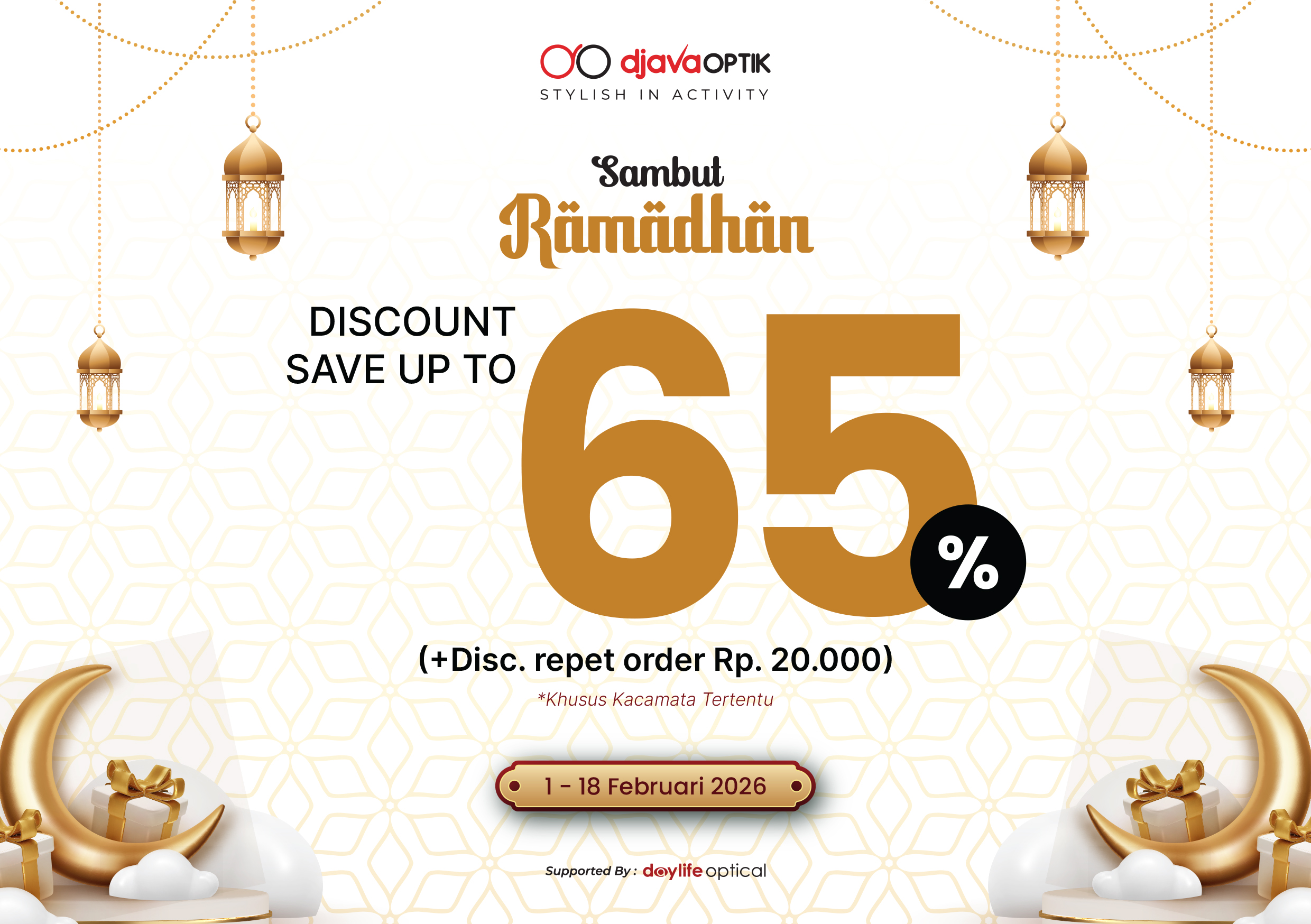 Promo Ramadan, Djava Optik Hadirkan Diskon Kacamata Hingga 65%