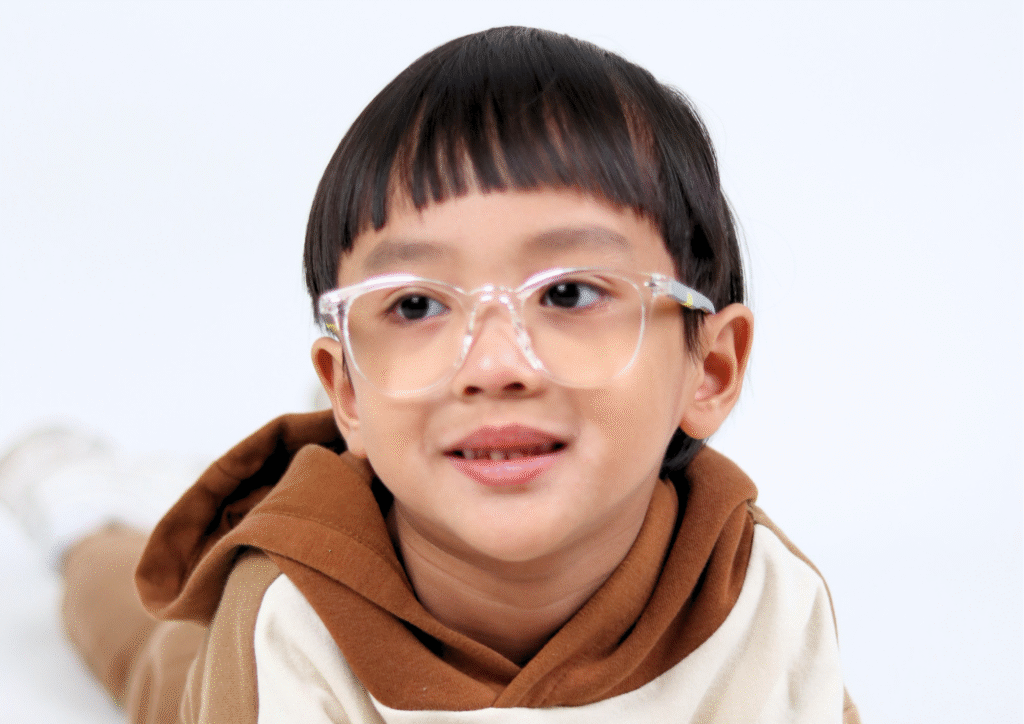 Frame Denali warna bening transparan dari Djava Optik